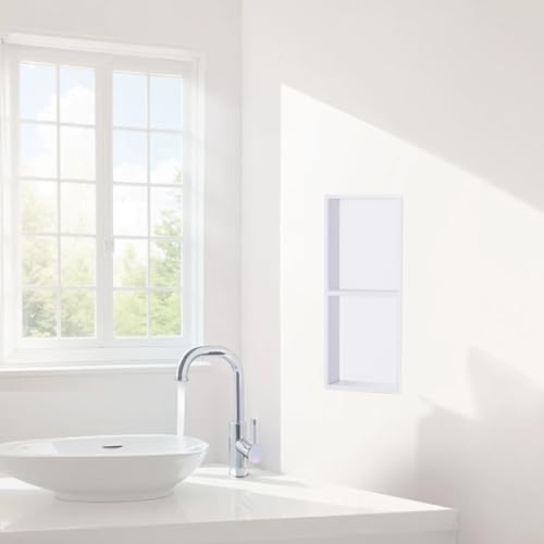 Étagère de douche double couche en acier inoxydable 304 brossé