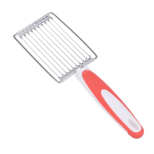 OFFSCH Multi-purpose Kitchen Slicer Stainless Steel Slicer for Tomatoes Fruits Vegetables Non-slip Grip Orange Easy to Use