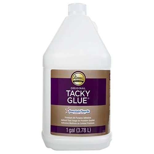 Aleene's Original Tacky Glue, All Purpose Adhesive, Perfect for Crafts and DIY Projects, Dries Fast and Clear for Large Projects, Refills, 128 fl oz, 1 Gallon