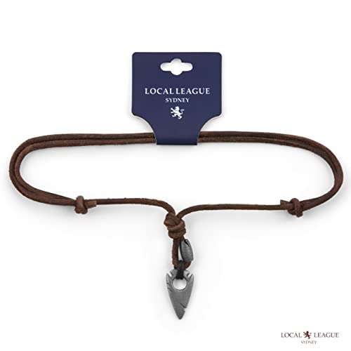 Mens Necklace with Cross/Tooth/Arrowhead/Surfboard/Tusk Pendant SURF-INSPIRED STYLE Leather Cord for Men, Boys Boyfriend Holidays Vacation BEACH Party Tribal Festival Imitation4