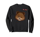 emoji happy winking bear face Sweatshirt