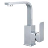 Kingston Brass LS8461CL Claremont Single-Handle Bathroom Faucet with Push Pop-Up, 5.06 x 2.88 x 9.13, Polished Chrome