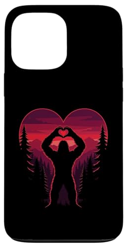 Valentine Day Sasquatch Landscape Heart Funny Bigfoot ?????? iPhone 13 Pro Max ?
