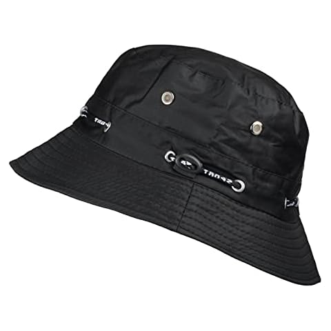 Toutacoo, Adjustable Summer Bucket Hat - Unisex Black Cover