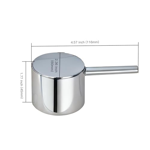 All Metal Replacement for Moen Tub/Shower Lever Handle, Compatible with Moen Posi Temp Shower Handle and for Cartridge,Single Handle Faucets for Adjust Water Volume and Temperature,Chrome by ZXFENG - Used condition - Image 4