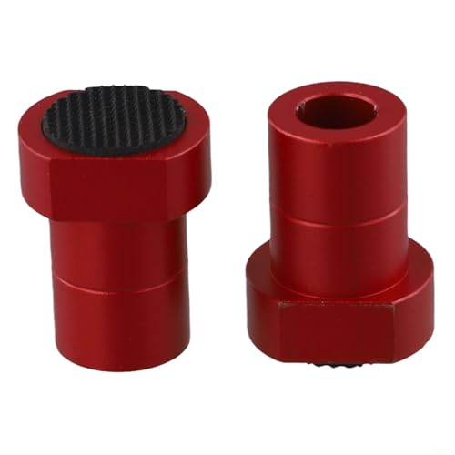 Hundeschelle aus Aluminiumlegierung, 6 Stück, für Holzbearbeitungstisch, sorgt für feste Werkstückunterstützung (20 mm rot)