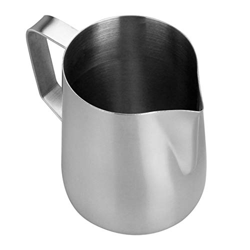 Dianoo Jarra De Espuma De Leche Acero Inoxidable Jarra Humeante Arte Latte Taza De Espuma Para El Café Capuchino… - Imagen 8