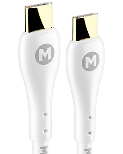 MAGFAST Lux USB-C to USB-C Cable | Alpine White | 6ft | PD Power Delivery | Fast Charging cord for all Androids iPhone 16 16 Pro Max Plus iPad Tablets Laptops Switch Samsung Galaxy S24 S23 MacBook Pro USB-C to USB-C Cable (Adapter included) image 2 of 7 B0BY2Y4K6L