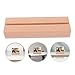 Veemoon Wooden Card Holder Stand for Desk Versatile Photos Calendar Card Display Wood Table Number Holder Slot for Home Office Events