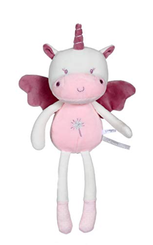 Gipsy Peluche Doudou bébé - Pantin Les P'tits féeriques 24 cm - Licorne Rose - Dès la Naissance - Idée Cadeau Toys