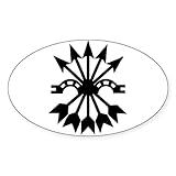 CafePress Falange (Yoke and Arrows) Oval Sticker Oval Car Bumper Sticker