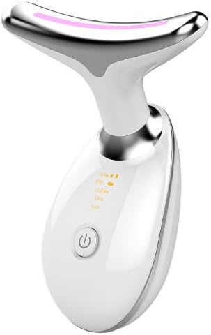 Wavy Chic Beauty Multifunctional Facial Massager - 10 in 1 Device With 7 Colors, Microcurrent Technology for Wavy Chic Beauty Facial Care - White