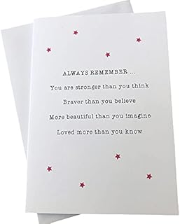 Always Remember You Are Stronger Than You Think Sentimental Thinking Of You Greeting Card