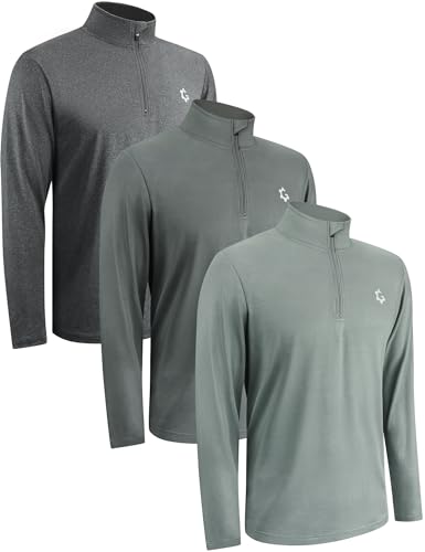 Amazon.com: 3Pack Quarter Zip Pullover Men 1/4 Zipper Sweatshirts