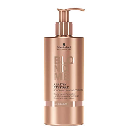 BLONDME Keratin Restore Bonding Cleansing Conditioner for All Blondes, 16.91-Ounce