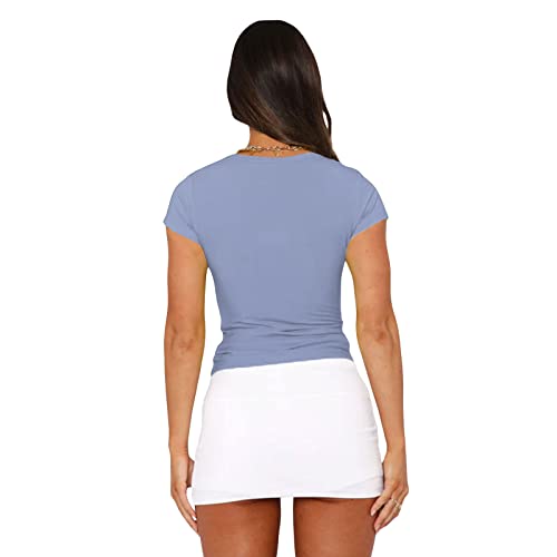 Dupes-Y2k-Short-Sleeve-Crop-Top-Women-Slim-Fit-Sexy-Basic-Solid-Skinny-T-Shirts-Crewneck-Cropped-Fitted-Tight-Tees