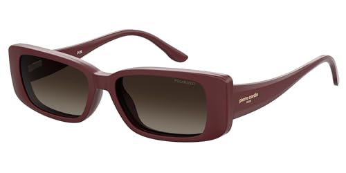 Pierre Cardin Damen Pierre Cardin P.C. 8534/CS LHF/LA Sonnenbrillen Acetat Bordeaux Braun Quadratisch Polarisiert Schattiert