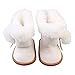 Sharplace Belles Mini 18 Pouces American Doll Dress-up Chaussures Zip Chaussures d'hiver Bottes de Neige - Blanc