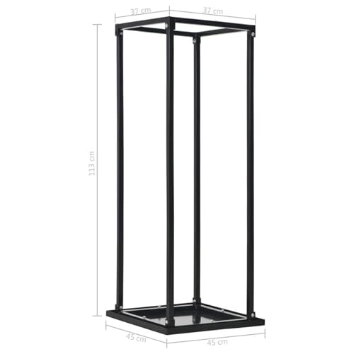 Support de rangement en métal haut de 113 cm avec structure en acier robuste - 7