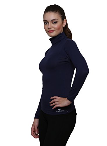 Image of LE BOURGEOIS Women Slim Fit Casual Full Sleeve Highneck /Turtle-Neck Cotton Top