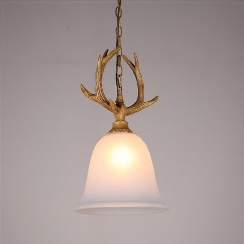 Lustre rétro américain en bois D56CM suspendu pour salon et café