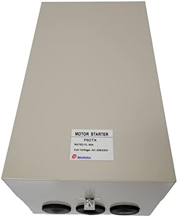 Magnetic Motor Starter for Electric Motor Control 20 HP 60 amp 3-phase 208-240VAC with Adjustable Overload Relay 43 TO 65 AMPS