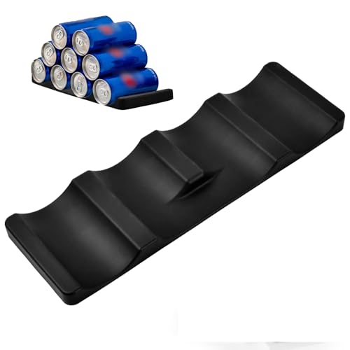 Granvoo Botellero Frigorifico Apilable, Estante para Botellas de Silicona, Soporte de Latas Cerveza, Estera para Botellas de Vino, Portabotellas Nevera, Puede Titular Rack Organizador, MAX 10 Cans