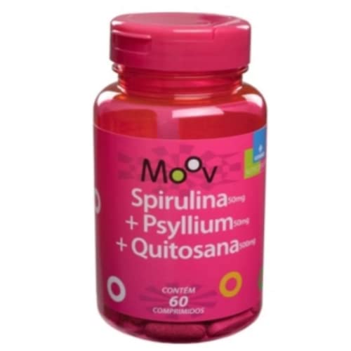 SPIRULINA + PSYLLIUM + QUITOSANA MOOV - 60 comprimidos, Vitamed