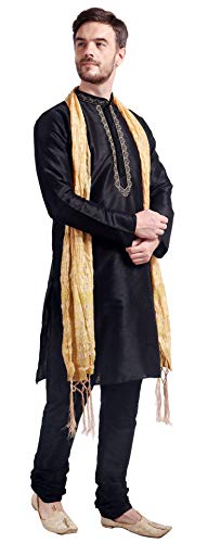 Maple Clothing Kurta Pajama Set Men's Indian Ethnic Wedding Party Dress Art Silk4