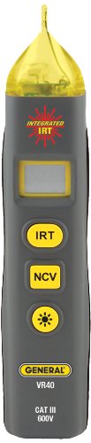 Détecteur de tension sans contact VR40 et thermomètre infrarouge General Tools