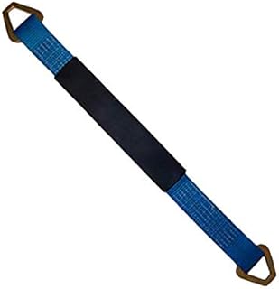Tie 4 Safe 2 Inch x 72 Inch Blue Axle Straps with Abrasive Sleeve and Delta Ring - Pack of 20