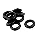 Tool parts 10pcs 18mm Inner Dia Black Rubber Electrical Round Wire Grommets Gasket