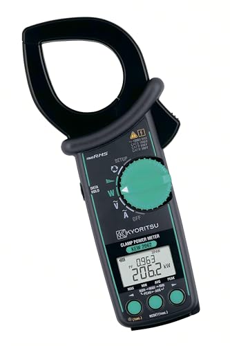 Japan Quality KYORITSU KEW 2060BT 2062 2062BT Clamp Power Meter AC/DC Multimeter 1000V,1000A Harmonic Power Tester Clamp Power Meter with Current Test Power Testing 3-Phase Auto Multimeter(2062)