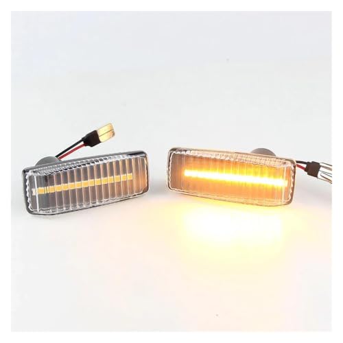 Clignotant LED marqueur latéral dynamique noir à défilement fluide pour W202 W124