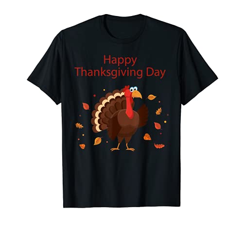Happy Turquía Day Camiseta de Acción de Gracias Holiday Tee Shirt Camiseta