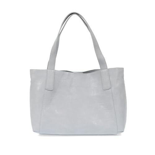 Image of Joy Susan Womens Vegan Leather Lottie Medium Tote with Removable Crossbody Bag - Periwinkle