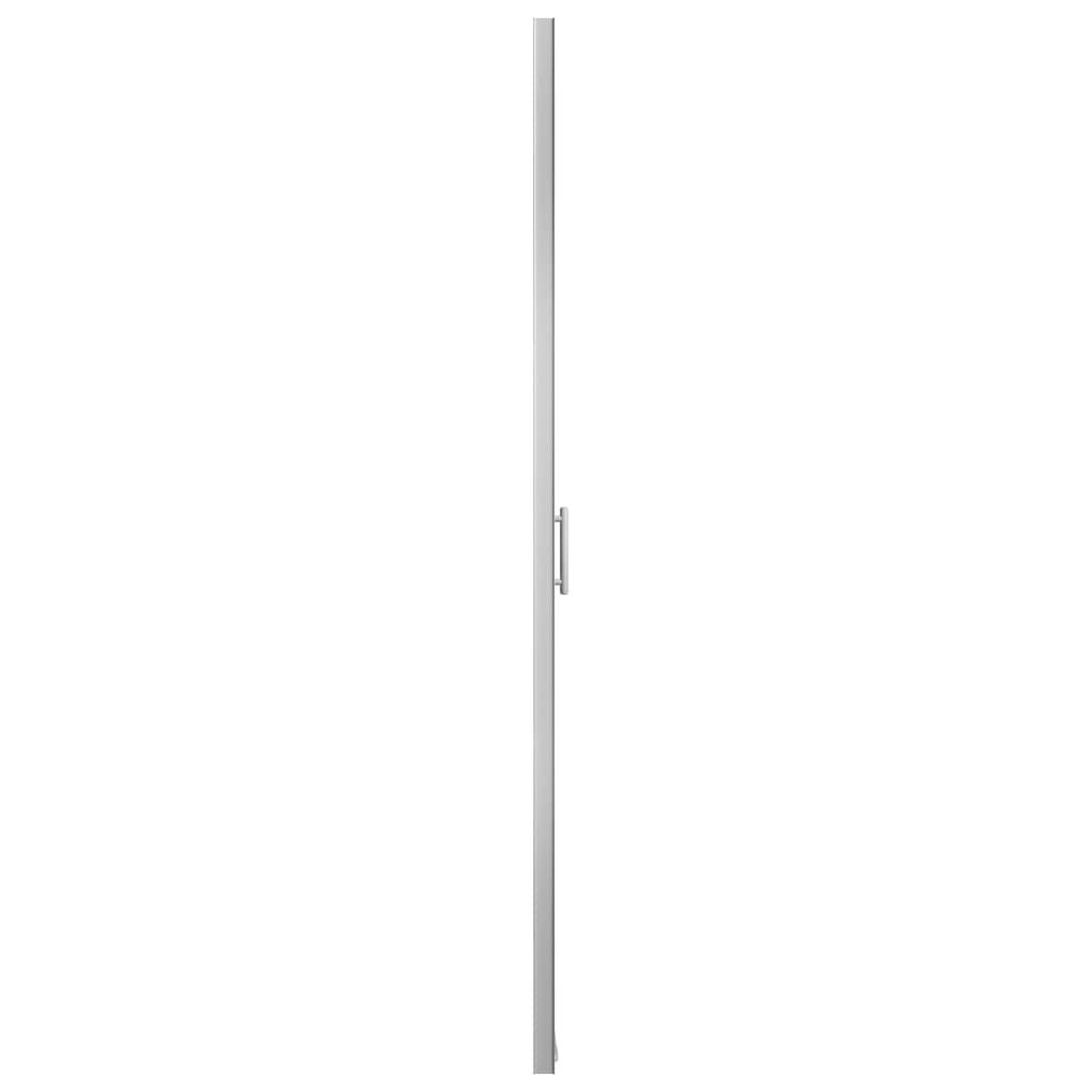 Drzwi prysznicowe ze szkła bezpiecznego 5 mm, regulowane od 78 do 81 x 195 cm, przezroczyste chromowane, rama aluminiowa z uchwytem ze stali nierdzewnej, ochrona przed pryskaniem do łazienki
