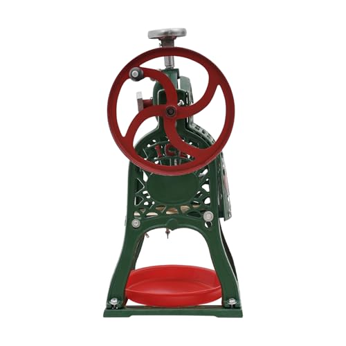 Manual Ice Shaver Machine, Hand-Crank Ice Crusher, Manual Snow Ice Shaver with Adjustable Ice Thickness, Suitable for Ice Columns with A Size Of 7.09 * 7.09in, Used in Home Kitchens, Snack Bars