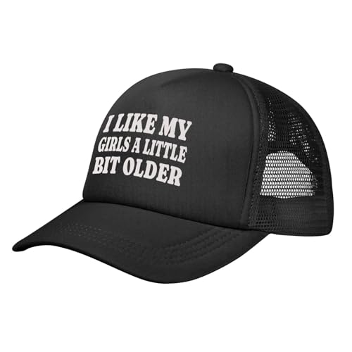 Image of I Like My Girls A Little Bit Older Trucker Hat Snapback Hat Funny Hats for Men Women