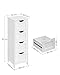 VASAGLE Gabinete de Baño, Gabinete de Almacenamiento con 4 Cajones, 30 x...
