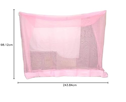 Image of Ans Large Size Bed Mosquito Net King Size XL 6.5x8 Ft | 5 Ft Height | HDPE Net with Same Color Border | Breathable Mesh for Free Air Flow | Foldable Canopy for Home Use