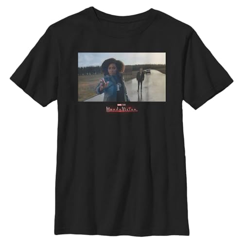 T-shirt WandaVision Marvel original pour garçon taille S noir premium