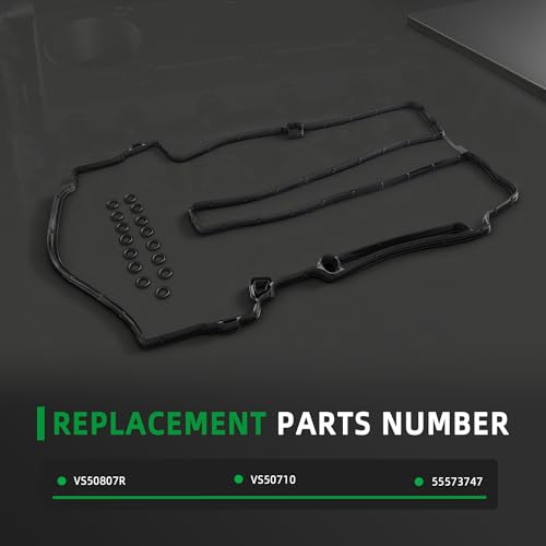 Image of Valve Cover Gasket Set VS50807R for Buick Encore 2013-2021, for Chevy Cruze /Volt 2011-2015, for Chevy Sonic 2012-2020, for Chevy Trax 2015-2020, for Cadillac ELR 2014-2016, 1.4L L4