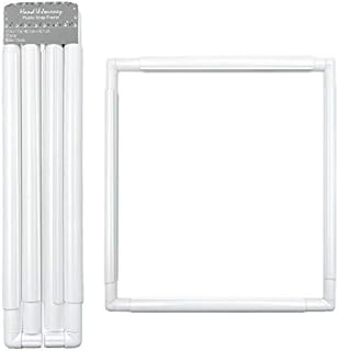 Hand U Journey Universal Clip Frame Square Rectangle Plastic Clip Frame for Embroidery, Quilting, Cross-Stitch, Punch Needle, Silk-Painting-17''x17''(43.1x43.1 cm)