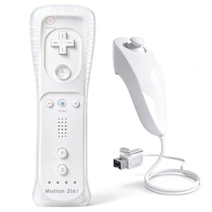 TechKen Controller für Wii mit Motion Plus und Nunchuck Controller