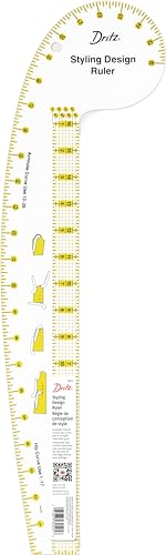Dritz Styling Design Ruler with How-to Illustrations