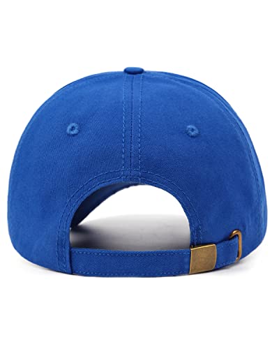 Zylioo Xxl Oversized Structured Baseball Cap,Adjustable High Crown Dad Cap For Big Heads,Fat Head Baseball Hats Royal Blue #TOP1