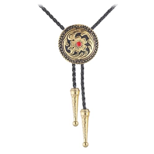 Image of Jeilwiy Bolo Tie for Men, Western Bolero Tie Cowboy Ties Native American Cowgirl Bolo Tie Accessories for Men Women