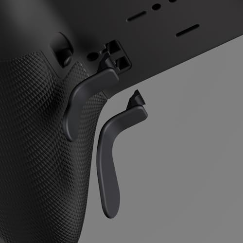 eXtremeRate 4 pcs Metal Black Stainless Steel Paddles, Replacement Parts Video Games Accessories Kits Interchangeable Hair Trigger Locks for Xbox One Elite Xbox Elite Seies 2 & Elite 2 Core Controller - Image 2