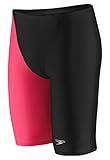 FINA-geprüft. Speedo LZR Racer Elite 2 Herren-Badehose, hohe Taille, Größe 56, Schwarz/Hot Pink